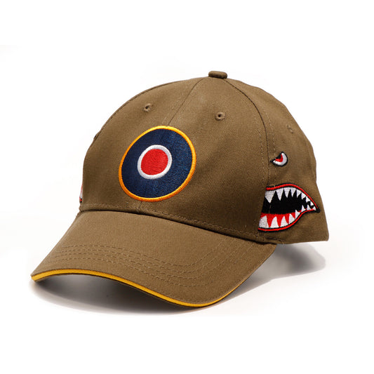 Make a bold a statement when you leave the house with this engaging Curtiss P-40 Shark Mouth fighter cap. It isn’t a smile, it’s a predator’s sneer! Razor teeth, wagging tongue, and a stare from black, dead eyes. www.moralepatches.com.au