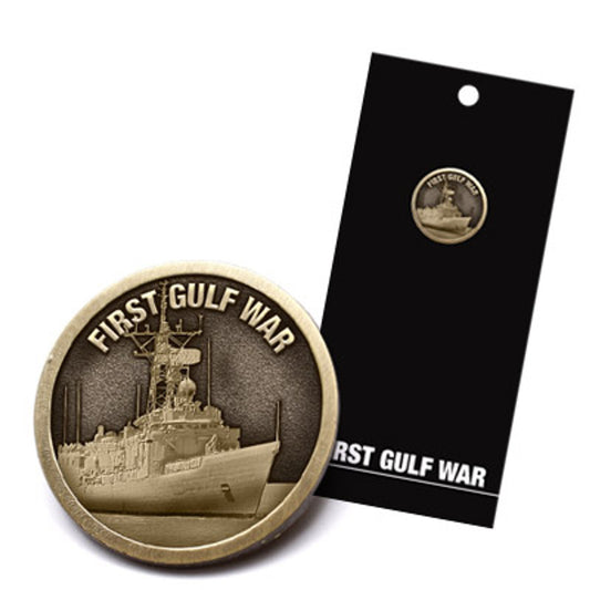Australian forces were deployed in the First Gulf War under the auspices of the UN. The Royal Australian Navy (RAN) provided vessels for the multi-national naval force, which formed an interception force in the Persian Gulf to enforce the UN sanctions. www.moralepatches.com.au