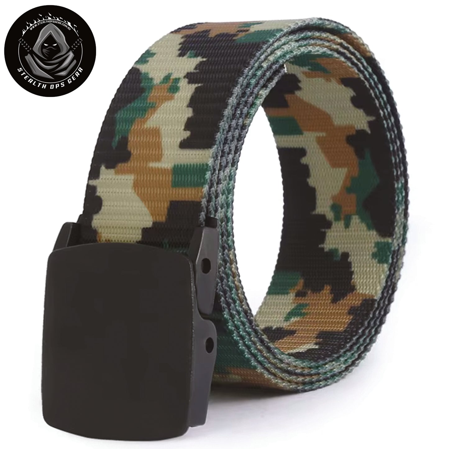 Nothing worse than having to take your belt off at the airport, this belt is the solution as it has no metal in it's design and is very solid and sturdy.&nbsp; This is also a good belt for out in the field as it sits really tight when done up unlike other non clipped belts that can lengthen when worn over time. www.moralepatches.com.au
