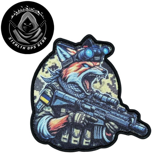 Unleash your creativity with the Fox Send It Assault Embroidery Patch Hook &amp; Loop Stealth Ops Gear! Measuring 9x8.5cm and featuring a beautifully embroidered design and secure hook &amp; loop backing, this patch is a must-have for any collector. www.moralepatches.com.au
