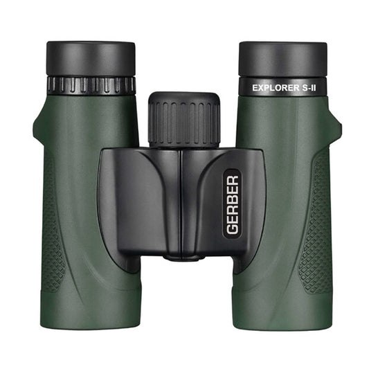 Gerber Explorer Series ii 8x25 compact&nbsp;roof prism binocular representing great value for money. Outdoor enthusiasts will find it a perfect companion for sports events, bird watching, hunting, hiking and nature observing. It features Multi-coated optics to obtain bright and crisp images of objects. It is waterproof and fogproof to be at home in harsh environments. www.moralepatches.com.au