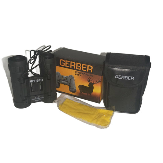 The Gerber 8x21 Binocular&nbsp;is made for action! This binocular has a rubber non-slip grip exterior and is compact and light enough to be taken anywhere – from sports events to bird watching! Weighing a light 160g the Gerber 8x21 binocular folds up for storage inside a shirt pocket, handbag or vehicle glovebox. www.moralepatches.com.au