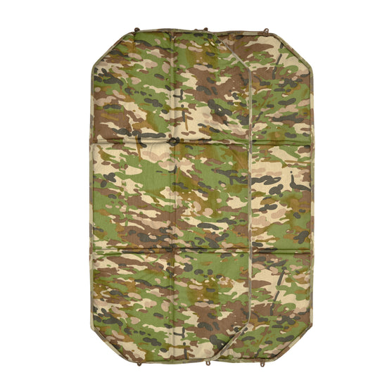With six internal ground insulating foam panels, the Gonk Mat is a 3/4 length reversible sleeping mat that is designed to be a simplistic alternative to bulkier self inflating variants. It can be folded and placed in an ALICE frame or rolled up and strapped to your pack with ease. Some have even been seen stitching the mat to the bottom of their packs for a quick "roll up, strap and go" setup. www.moralepatches.com.au