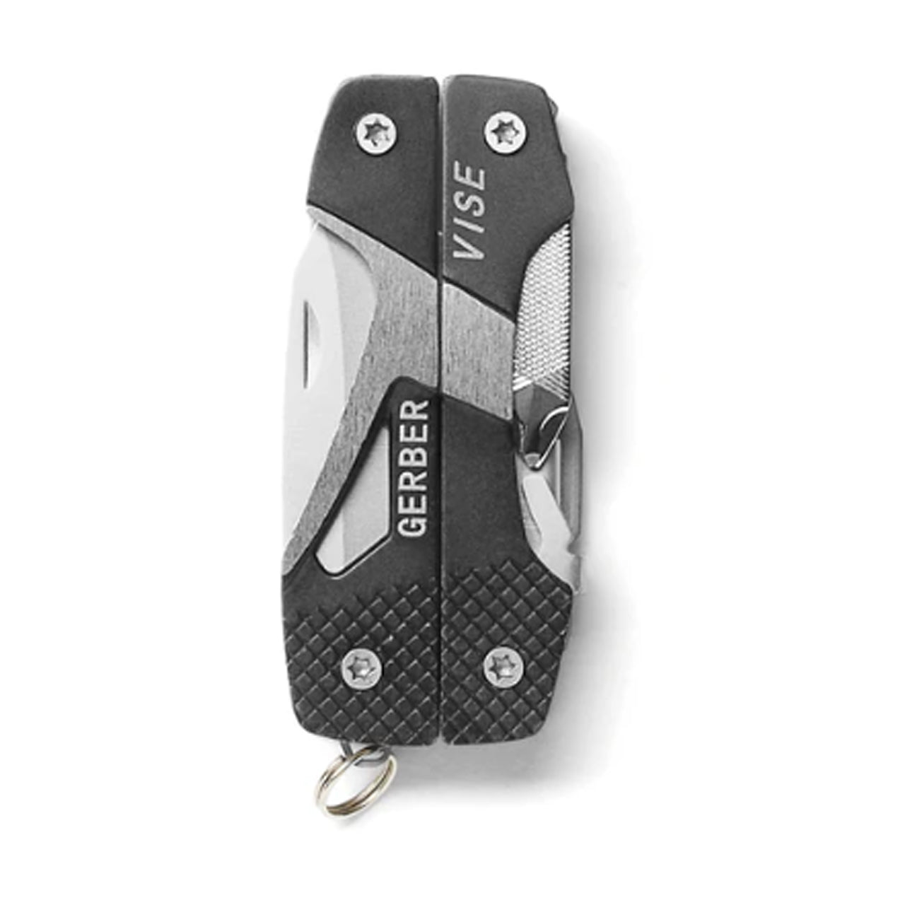 This handy pocket tool is small in size, not in function. With a convenient butterfly open design and 8 useful components, this keychain ready mini tool is never too far out of reach. www.moralepatches.com.au