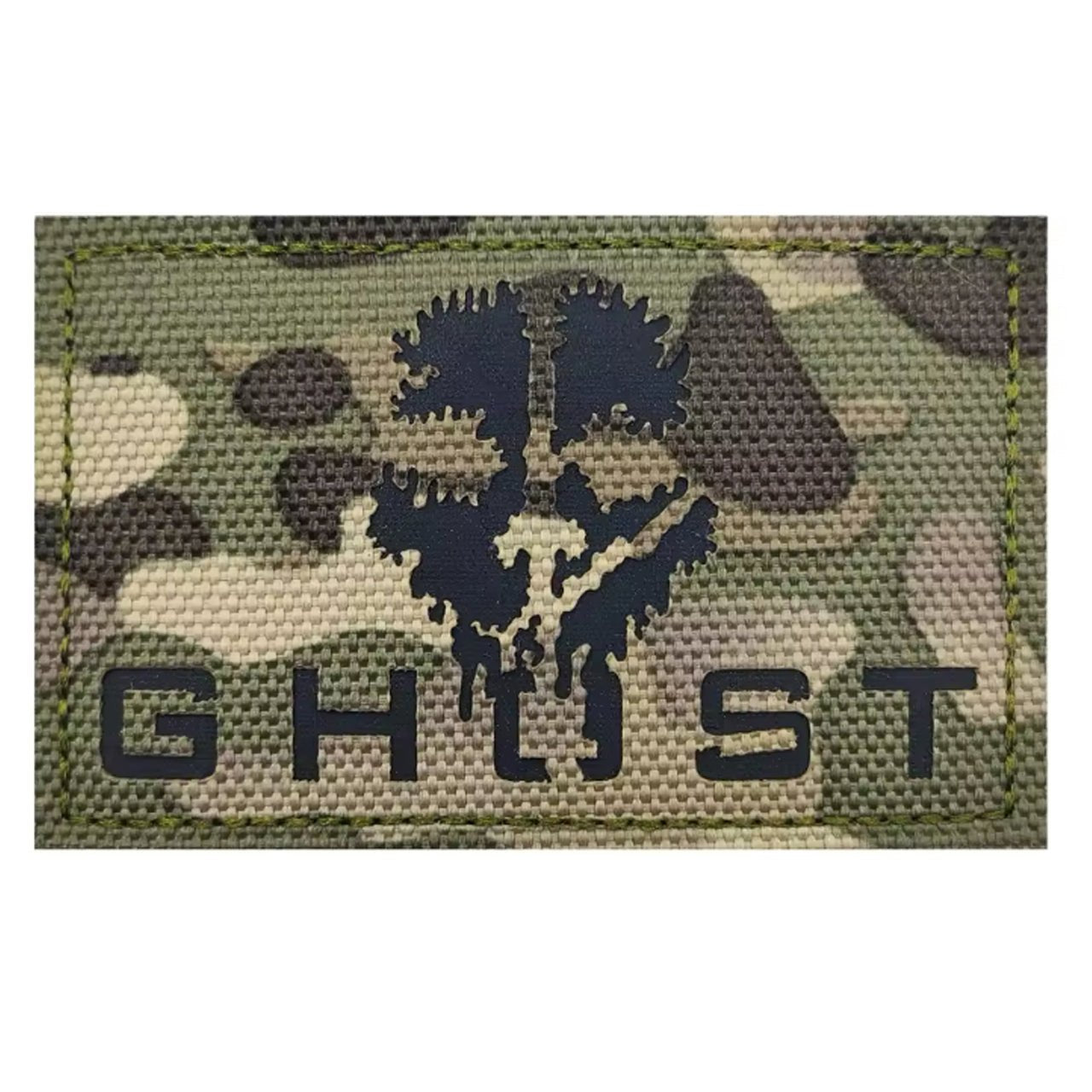 Ghost Performance Patch Ghost Tactical Laser Cut Patch Hook & Loop Multicam – Morale Patches ...