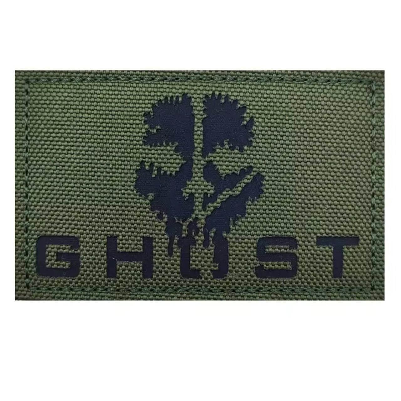 Ghost Performance Patch Ghost Tactical Laser Cut Patch Hook & Loop OD Green – Morale Patches ...