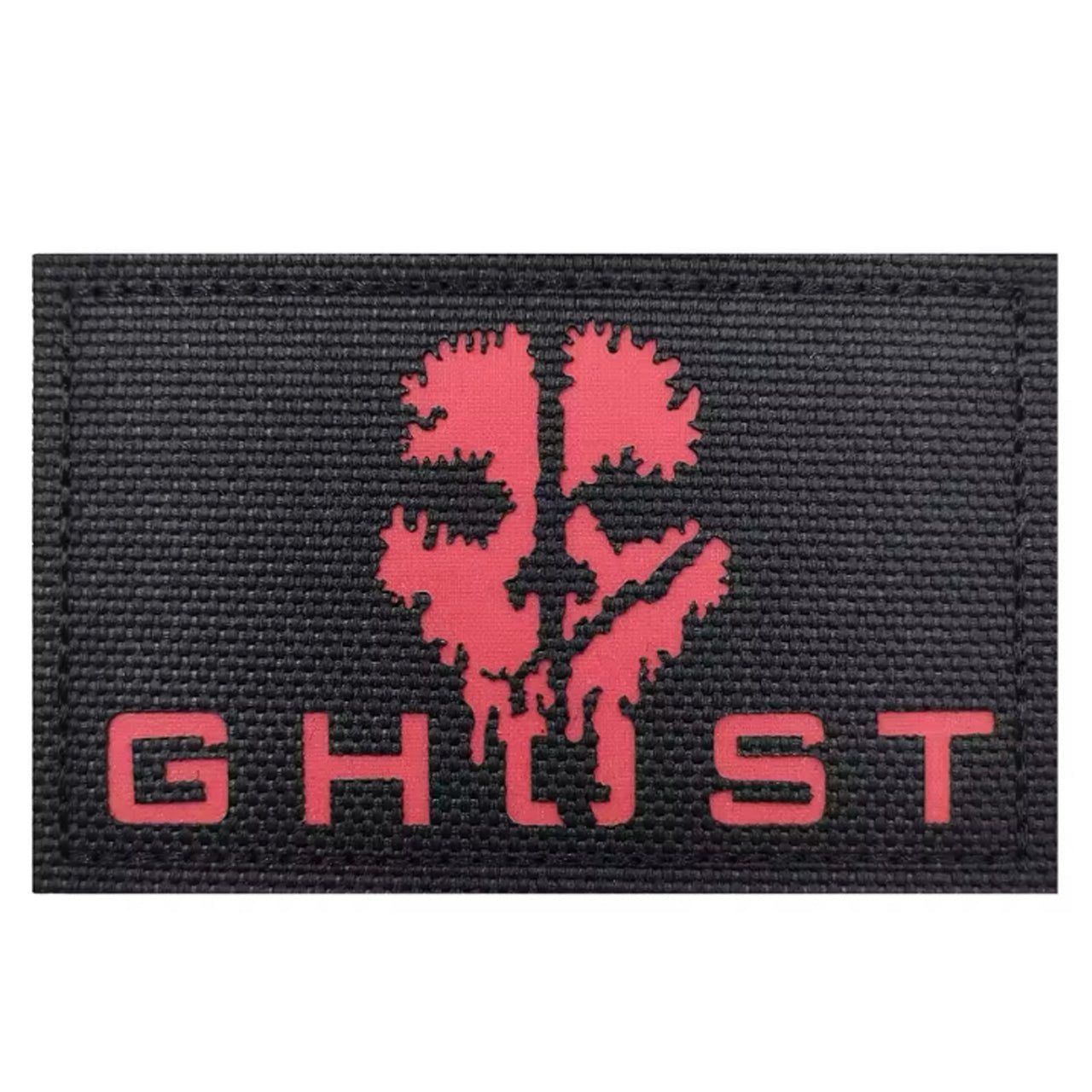 Ghost Tactical Laser Cut Patch Hook & Loop Red – Morale Patches Australia