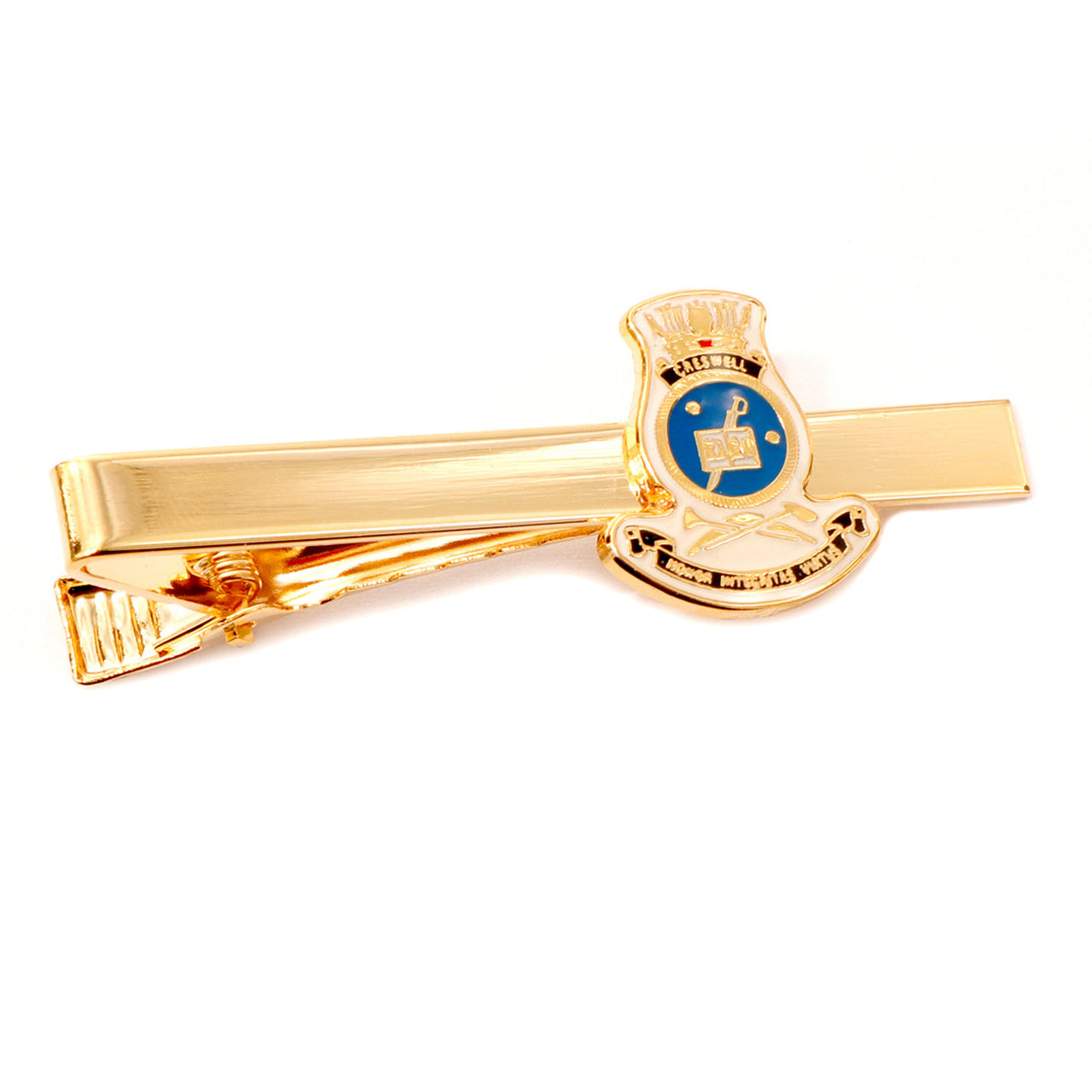 Add a touch of elegance to your look with the HMAS Creswell 20mm enamel tie bar! Crafted with gold-plated material, this gorgeous tie bar is perfect for any work or formal occasion. www.moralepatches.com.au