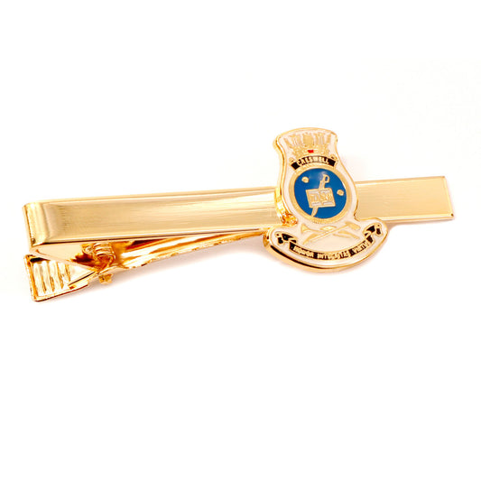 Add a touch of elegance to your look with the HMAS Creswell 20mm enamel tie bar! Crafted with gold-plated material, this gorgeous tie bar is perfect for any work or formal occasion. www.moralepatches.com.au
