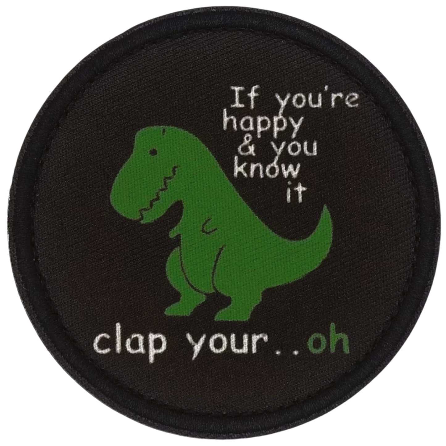 Happy Embroidery Morale Patch Velcro Backed, measuring 8cm, is a striking and durable addition to personalize your gear with style and toughness. Crafted with high-quality embroidery, this patch features a versatile pattern that blends seamlessly with various tactical and outdoor equipment. www.moralepatches.com.au