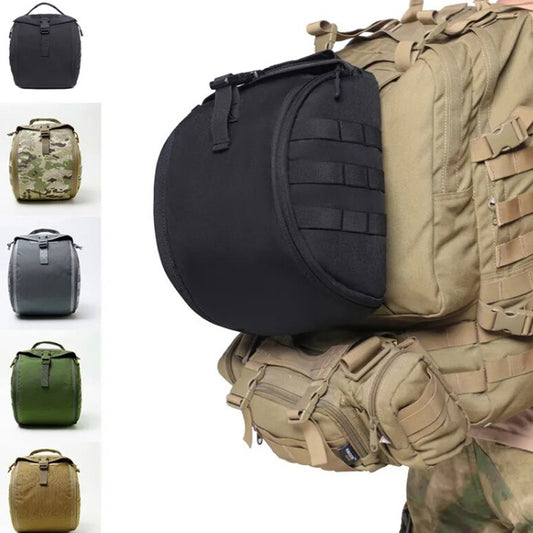 This incredible Tactical MOLLE Helmet Pouch is the perfect addition to your hiking and camping arsenal. Not only does it protect your helmet from the harshest elements, but it features two inner mesh pockets for accessories. What's more, the MOLLE grids on either side can be used to attach small pouches, adding even more value to your gear! www.moralepatches.com.au