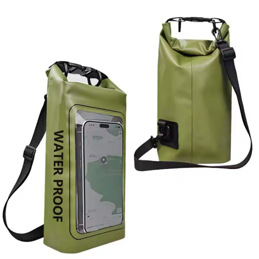 Discover the amazing Waterproof Dry Bag - designed to fit most phones with its universal design plus all your essentials! Made with premium PVC material mount and transparent PVC materials, it ensures maximum protection for your phone and gear.&nbsp; Perfect for any adventure, don't miss out on this essential accessory!

Size: 34.5x13.5x7.5cm

Carry strap Size: 100cm
www.moralepatches.com.au