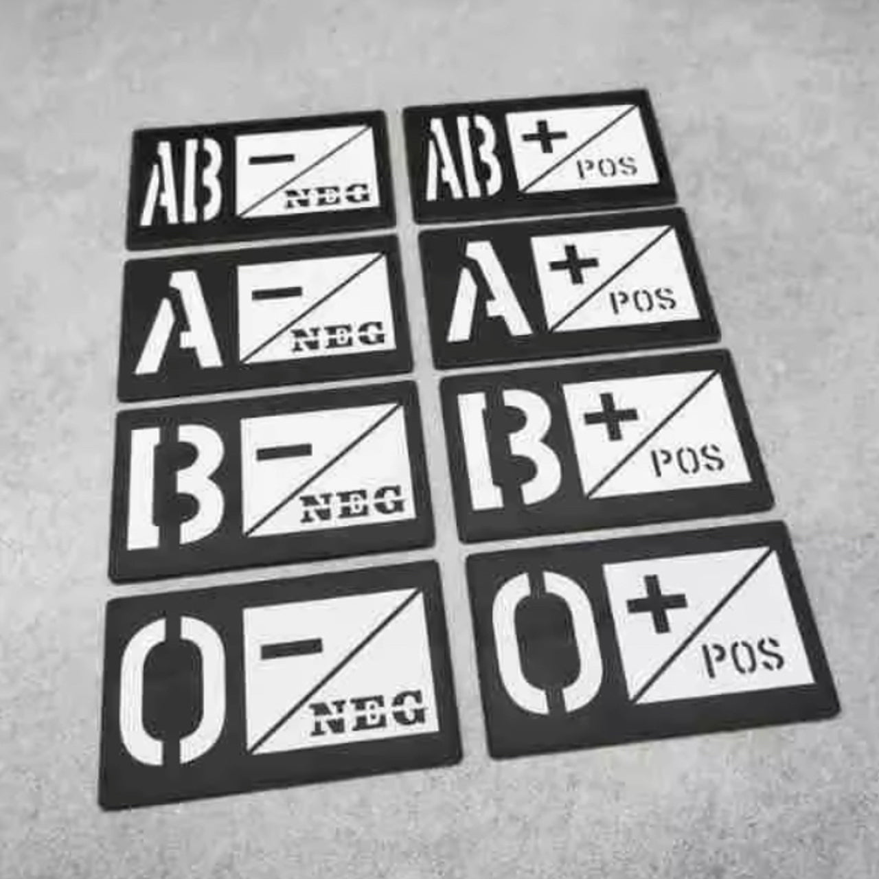 Enhance the value of your gear with our Blood Group Hard Plastic Patch Reflective With Hook - Stealth Ops Gear, measuring at 8.5x4.8cm. Make a bold statement and stand out with this reflective patch that is sure to catch the eye of any buyer. Don't miss out on this essential piece of gear that will elevate your gear and set you apart from the rest! www.moralepatches.com.au