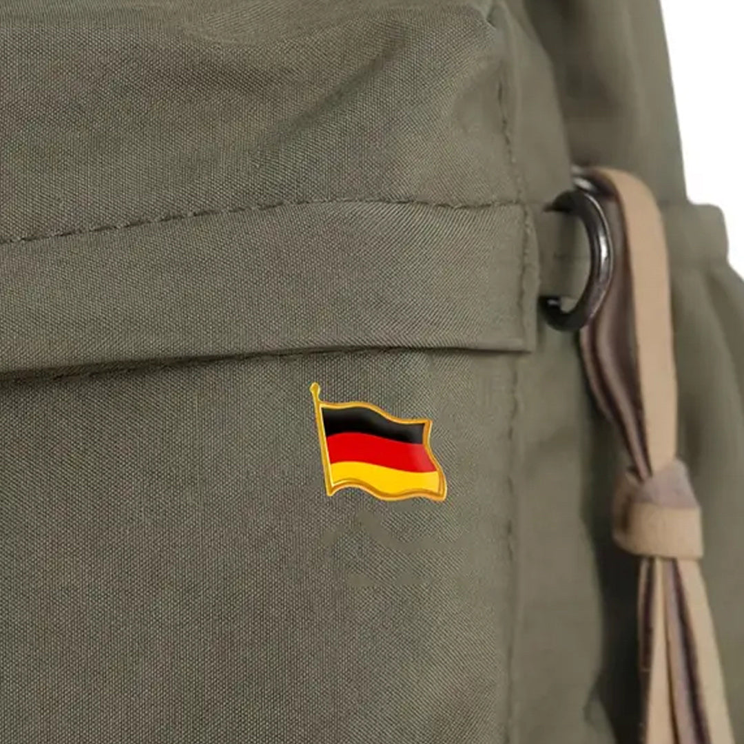 This gold-plated, enamel-filled lapel pin allows you to proudly display the German flag while honouring all those who have served or are currently serving in all theatres of war and peacekeeping efforts. Featuring the German Flag, it symbolises both national pride and remembrance. www.moralepatches.com.au