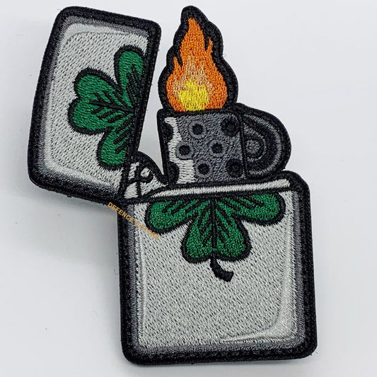 Irish Fire Patch Hook & Loop  Size: 7.5x5cm  HOOK AND LOOP BACKED PATCH(BOTH PROVIDED) www.moralepatches.com.au