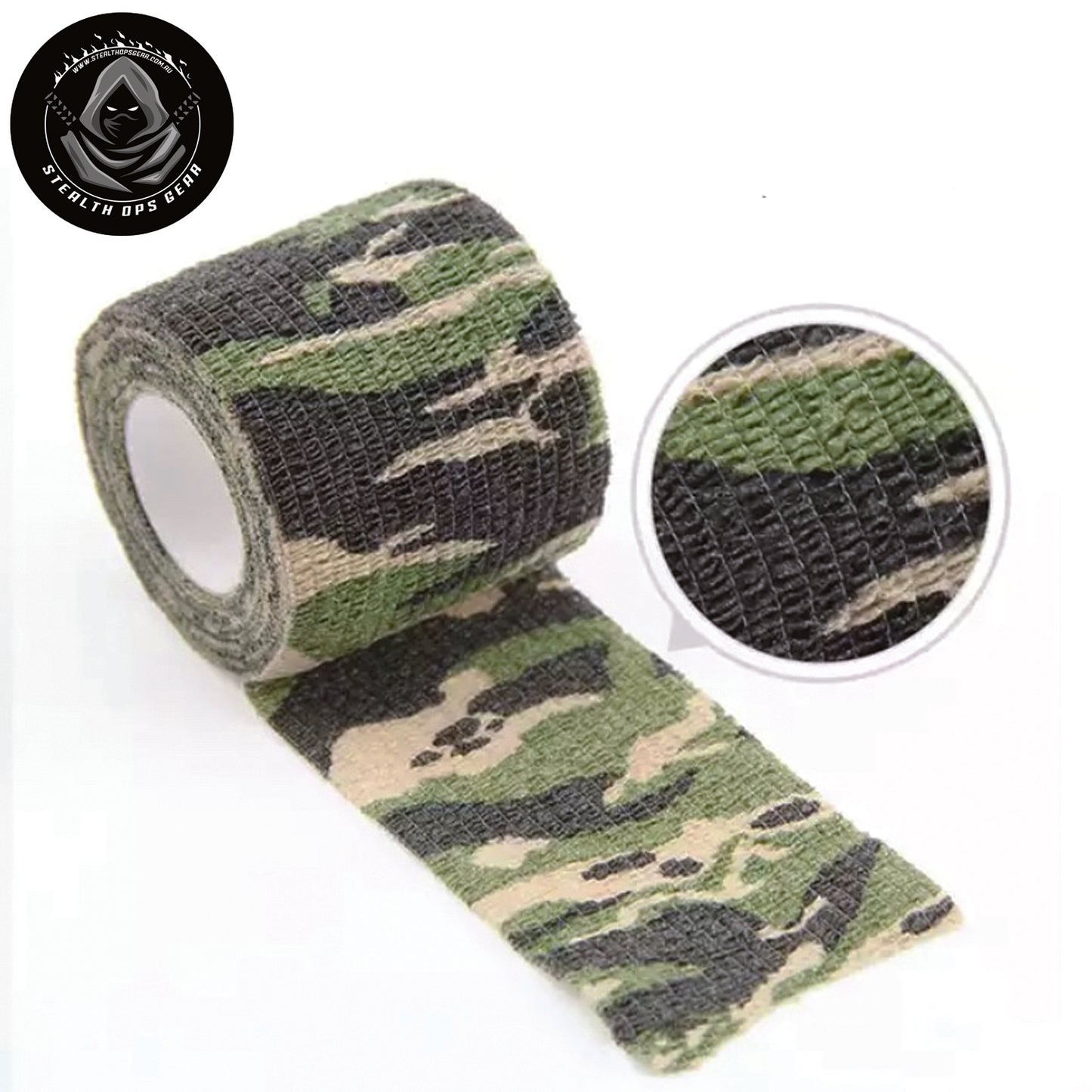 Self Cling Camo Wrap Tape 5cm x 4.5m by Stealth Ops Gear