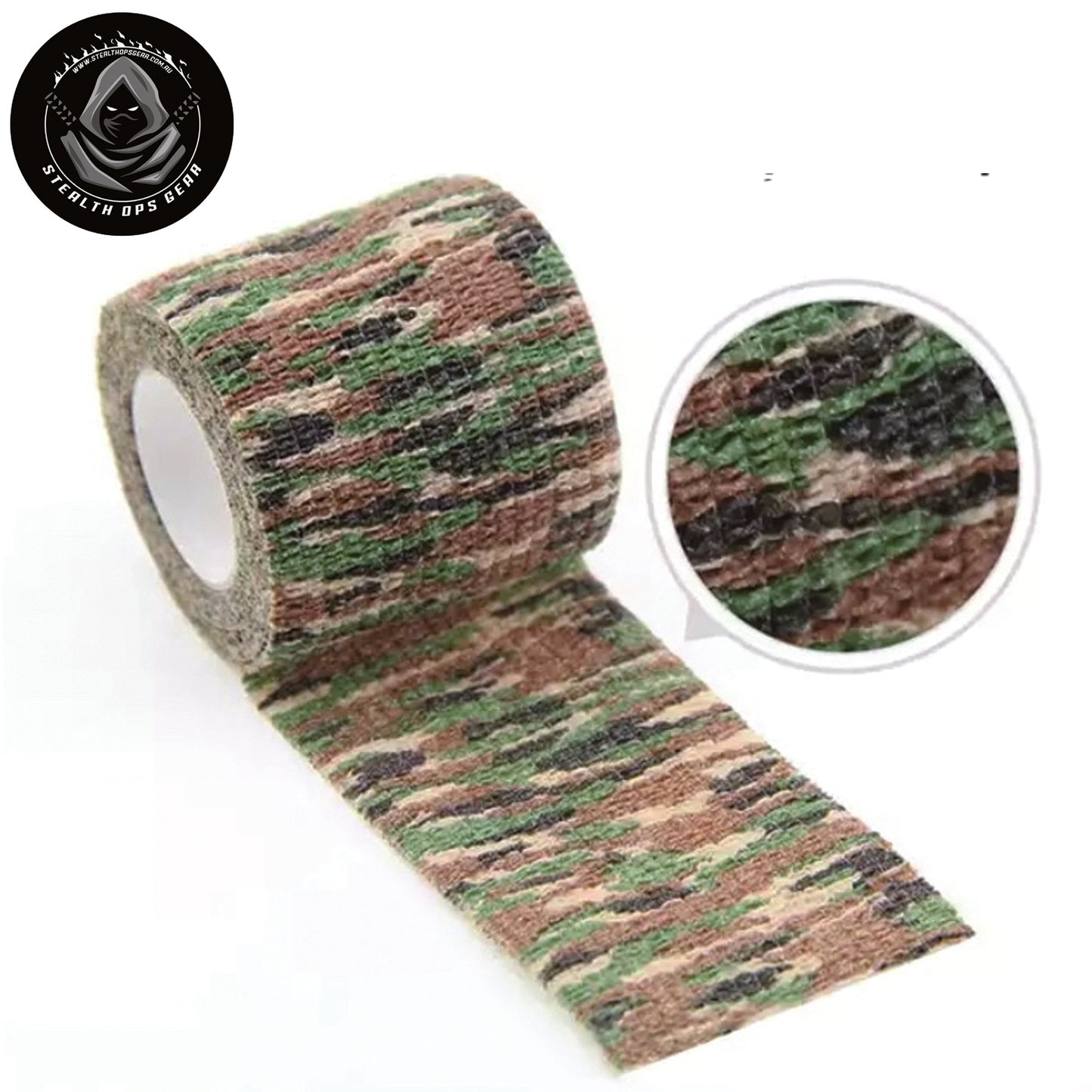 Self Cling Camo Wrap Tape 5cm x 4.5m by Stealth Ops Gear