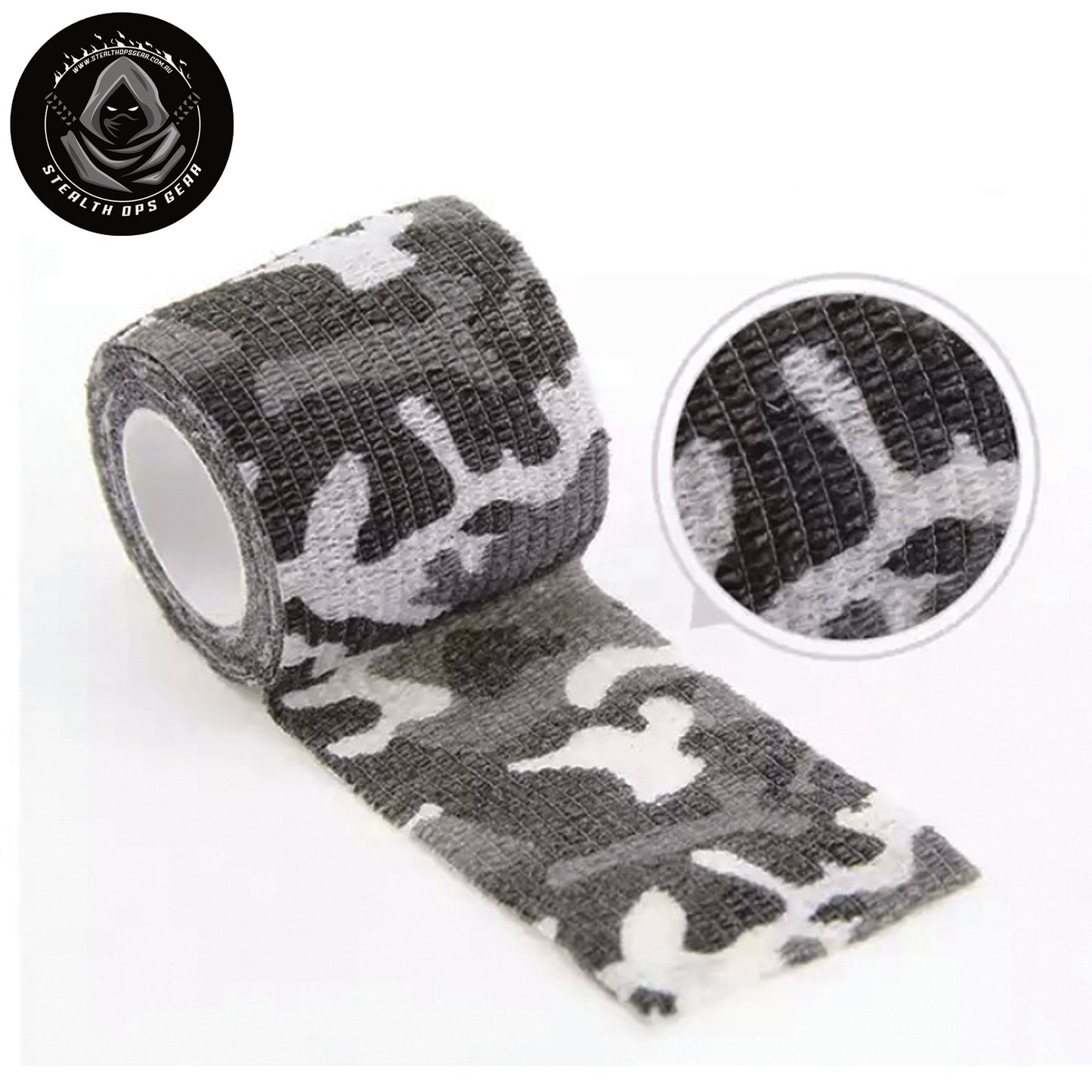 Self Cling Camo Wrap Tape 5cm x 4.5m by Stealth Ops Gear