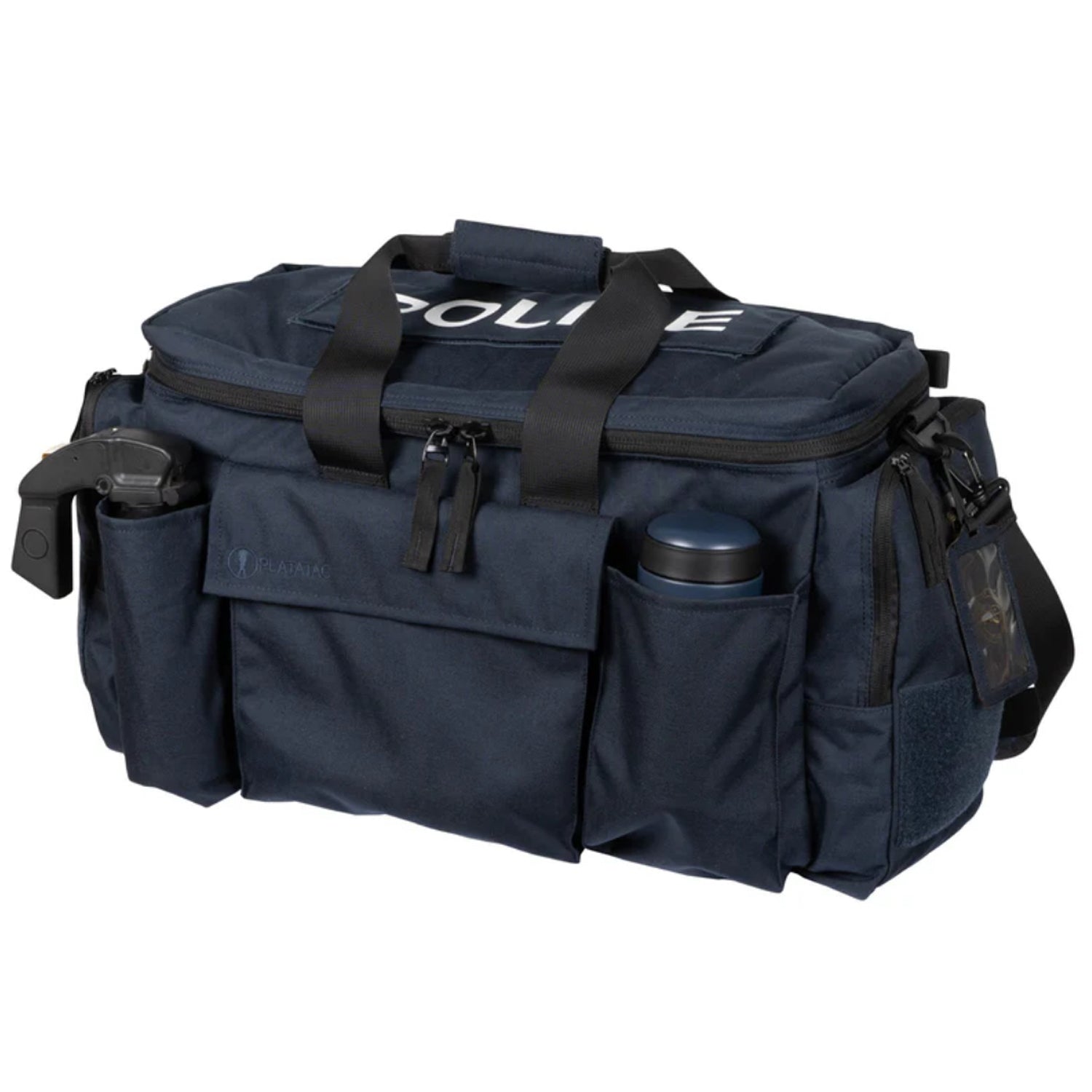 The updated Platatac Police Duty Bag (LE Duty Bag) has been redesigned to better suit the dynamic requirements of the modern officer. With faster access to all areas of the bag, including a large front flip pocket, water bottle pocket, Mk9 Foam pocket, and interior lid pockets that can be accessed in both directions or when the lid is fully opened. www.moralepatches.com.au