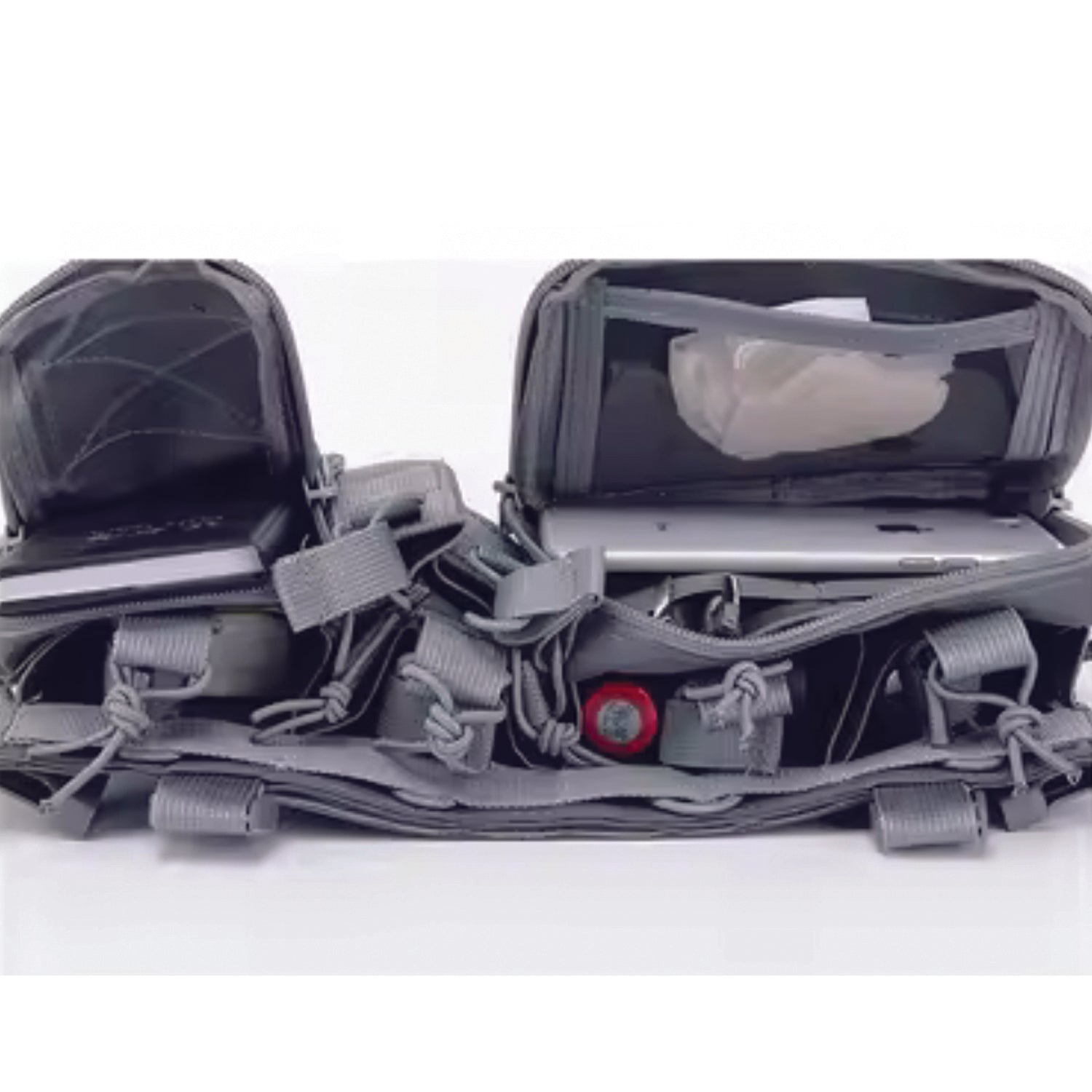 The Stealth OPS Gear Chest Rig Harness in Gray is crafted from durable 500D Nylon, offering strength without the bulk. Its lightweight and compact design ensures maximum mobility and speed with minimal drag. Equipped with four large magazine pouches, two smaller ones, and two front pouches, it’s perfect for airsoft, military drills, and cadet training. Stay agile and prepared with this reliable chest rig. www.moralepatches.com.au
