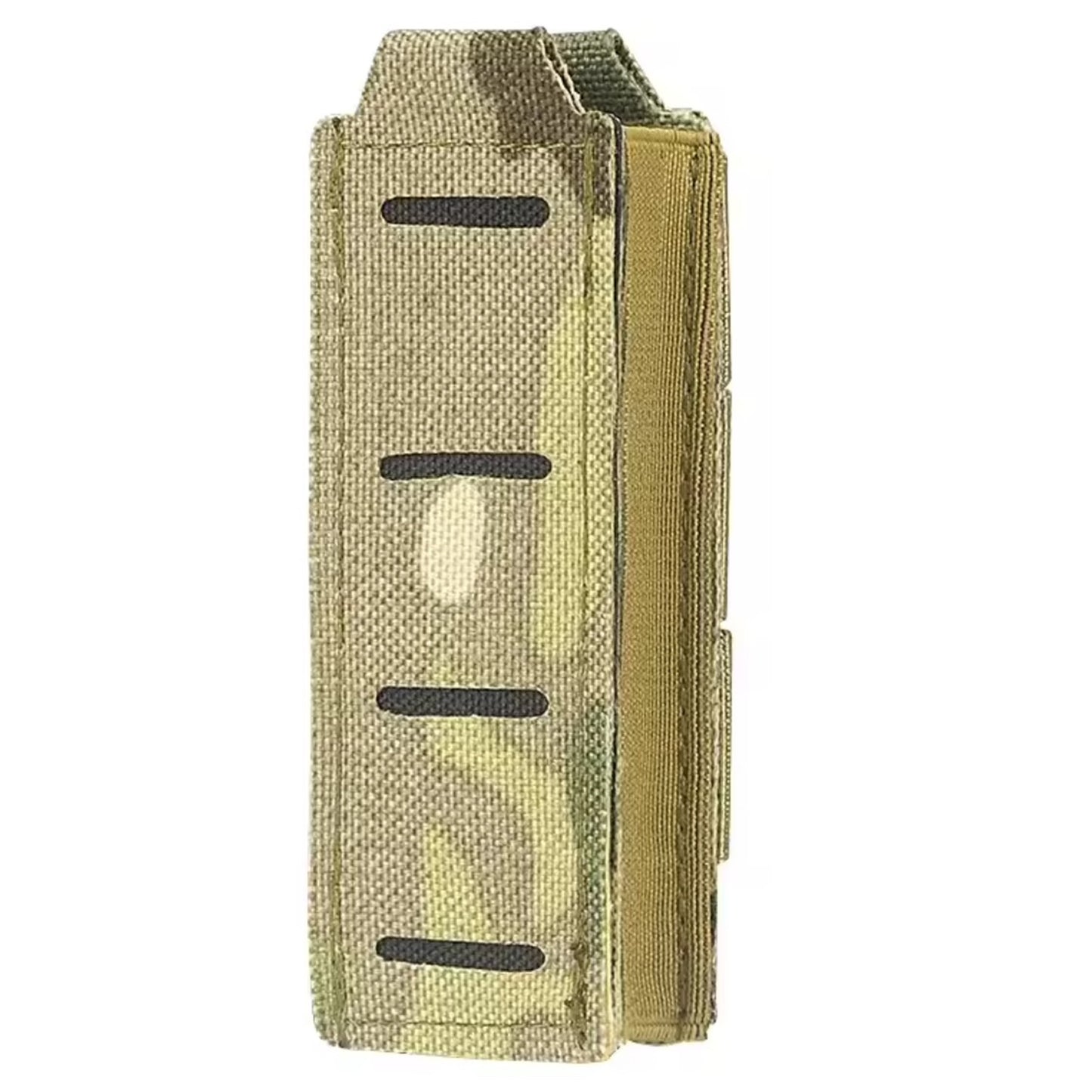 The 9mm Pistol Single Magazine Pouch is a durable yet ultra lightweight option to carry a one single pistol magazine. Requiring on single PALS column wide, it easily attaches via MOLLE all belts and vests. www.moralepatches.com.au