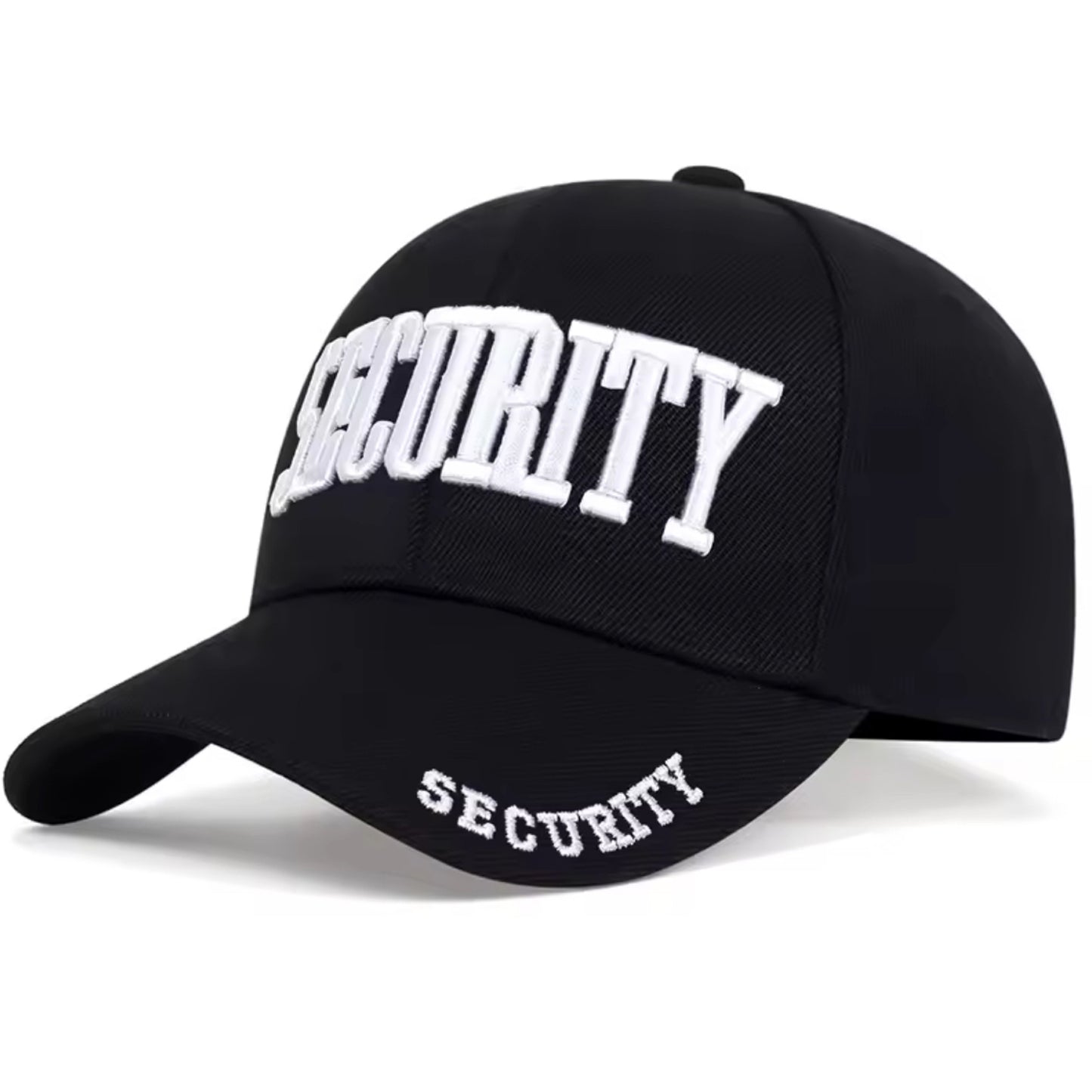 The Security Cap Black is expertly crafted with high-quality embroidery featuring the word "Security" emblazoned across the front of the baseball cap. The brim and velcro tightening strap also boast the same security embroidery, while the cap itself is made of a durable blend of nylon and cotton. This one size fits all cap also features a velcro adjuster for a perfect fit. www.moralepatches.com.au