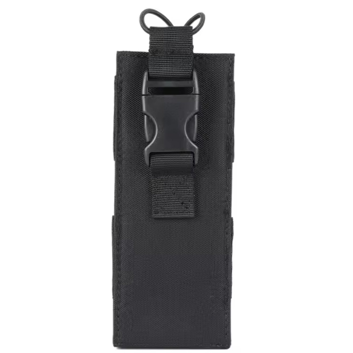 The Everyday Lawenforcement Water Bottle Pouch Black is crafted to fit perfectly with the MOLLE webbing system featured on a wide range of tactical gear. Its secure attachment ensures your water bottle stays firmly in place during any activity, whether you're hiking, camping, or on duty. www.moralepatches.com.au