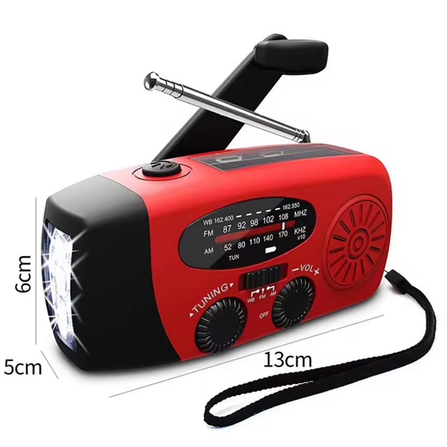 Stay prepared for any emergency with this versatile, self-powered radio designed to keep you connected when it matters most. Featuring AM/FM reception, a bright 3-LED flashlight, and integrated power bank functionality, it delivers essential tools in one compact device. Power it your way—via USB charging, solar panels, or the hand crank for complete independence from the grid.  www.moralepatches.com.au