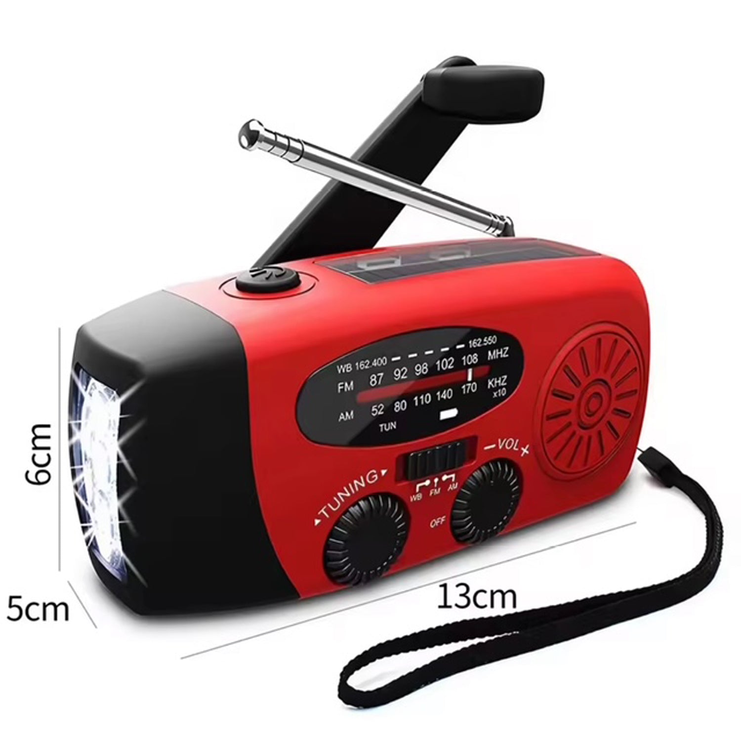 Stay prepared for any emergency with this versatile, self-powered radio designed to keep you connected when it matters most. Featuring AM/FM reception, a bright 3-LED flashlight, and integrated power bank functionality, it delivers essential tools in one compact device. Power it your way—via USB charging, solar panels, or the hand crank for complete independence from the grid.  www.moralepatches.com.au