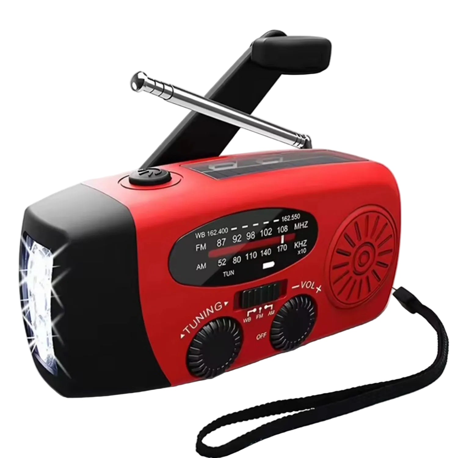 Stay prepared for any emergency with this versatile, self-powered radio designed to keep you connected when it matters most. Featuring AM/FM reception, a bright 3-LED flashlight, and integrated power bank functionality, it delivers essential tools in one compact device. Power it your way—via USB charging, solar panels, or the hand crank for complete independence from the grid.  www.moralepatches.com.au