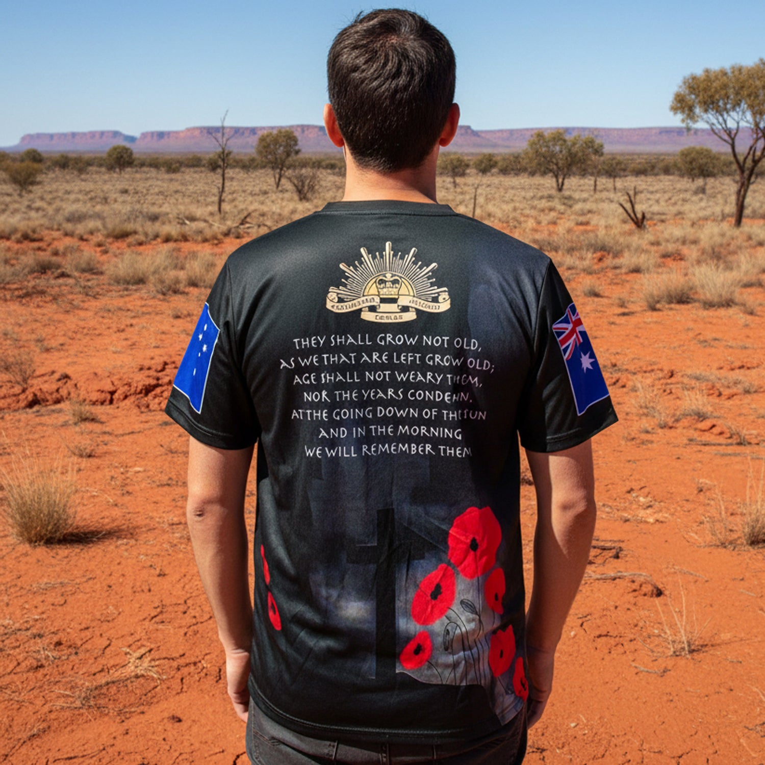 Pay tribute to those who served with this meaningful tee crafted from durable 100% polyester. The "Honour The Fallen Lest We Forget" design carries a powerful message of remembrance, making it an ideal choice for commemorative occasions, ANZAC events, or everyday wear that sparks important conversations. Comfortable, versatile, and built to last. www.moralepatches.com.au