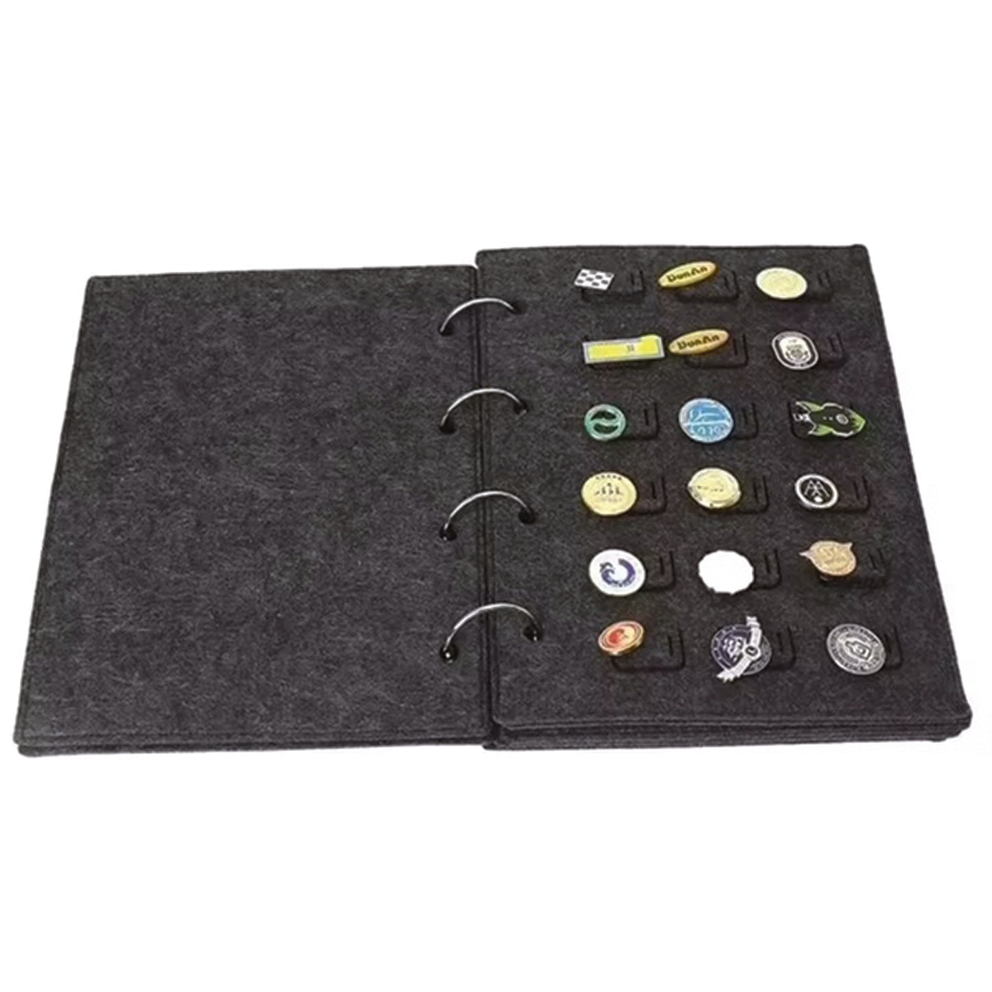 Preserve and showcase your cherished lapel pins, hat badges, and collectible pins with this elegant display storage book. Featuring four spacious inner pages, it provides ample room to organize and protect your collection while keeping everything beautifully visible. The compact 26x20x2.5cm format www.moralepatches.com.au