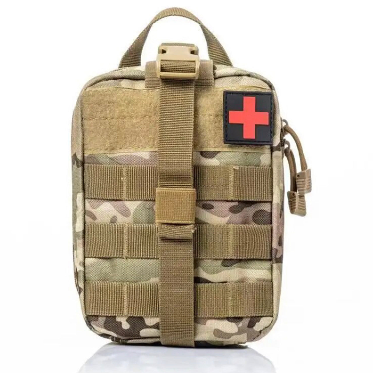 Be prepared for any medical emergency with this spacious medical pouch! Load up your supplies and add a tourniquet pouch to the front for all the essentials in one easy spot! Make Combat First Aid Medical Pouch Multicam a part of your loadout – it'll come in handy when you least expect it! www.moralepatches.com.au