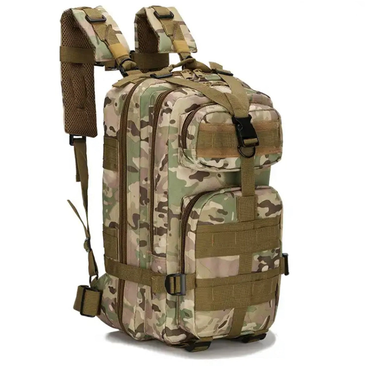Discover the boundless capacity of the Tactical Daypack 30LT! Boasting 4 generous compartments and a MOLLE grid for expanding with pouches and gear, this pack measures in at an impressive 40x24x20cm! www.moralepatches.com.au multicam colour
