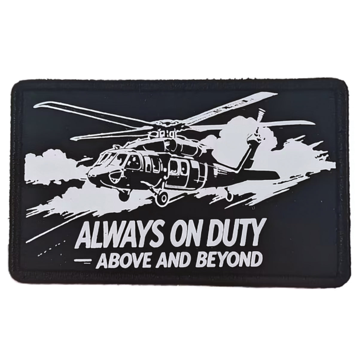 Always On Duty Embroidery Morale Patch - Stealth Ops Gear , measuring 7.3x4.5cm, is a striking and durable addition to personalize your gear with style and toughness. www.moralepatches.com.au