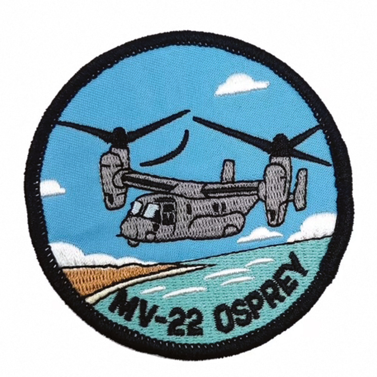 MV-22 Osprey Embroidery Morale Patch - Stealth Ops Gear, measuring 8cm, is a striking and durable addition to personalize your gear with style and toughness. Crafted with high-quality embroidery, this patch features a versatile white pattern that blends seamlessly with various tactical and outdoor equipment. www.moralepatches.com.au