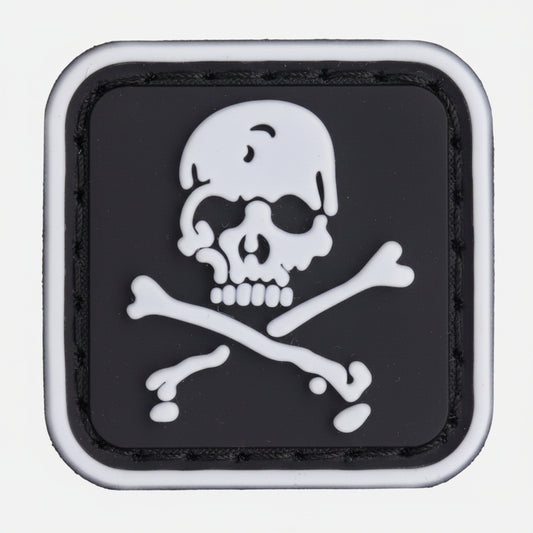 Make a bold statement with the Bones PVC Morale Patch Hook &amp; Loop. This striking 2.5x2.5cm patch features laser-cut precision detailing that demands attention. Backed with both hook and loop fasteners, it's ready to attach to tactical gear, backpacks, or uniforms instantly. www.moralepatches.com.au