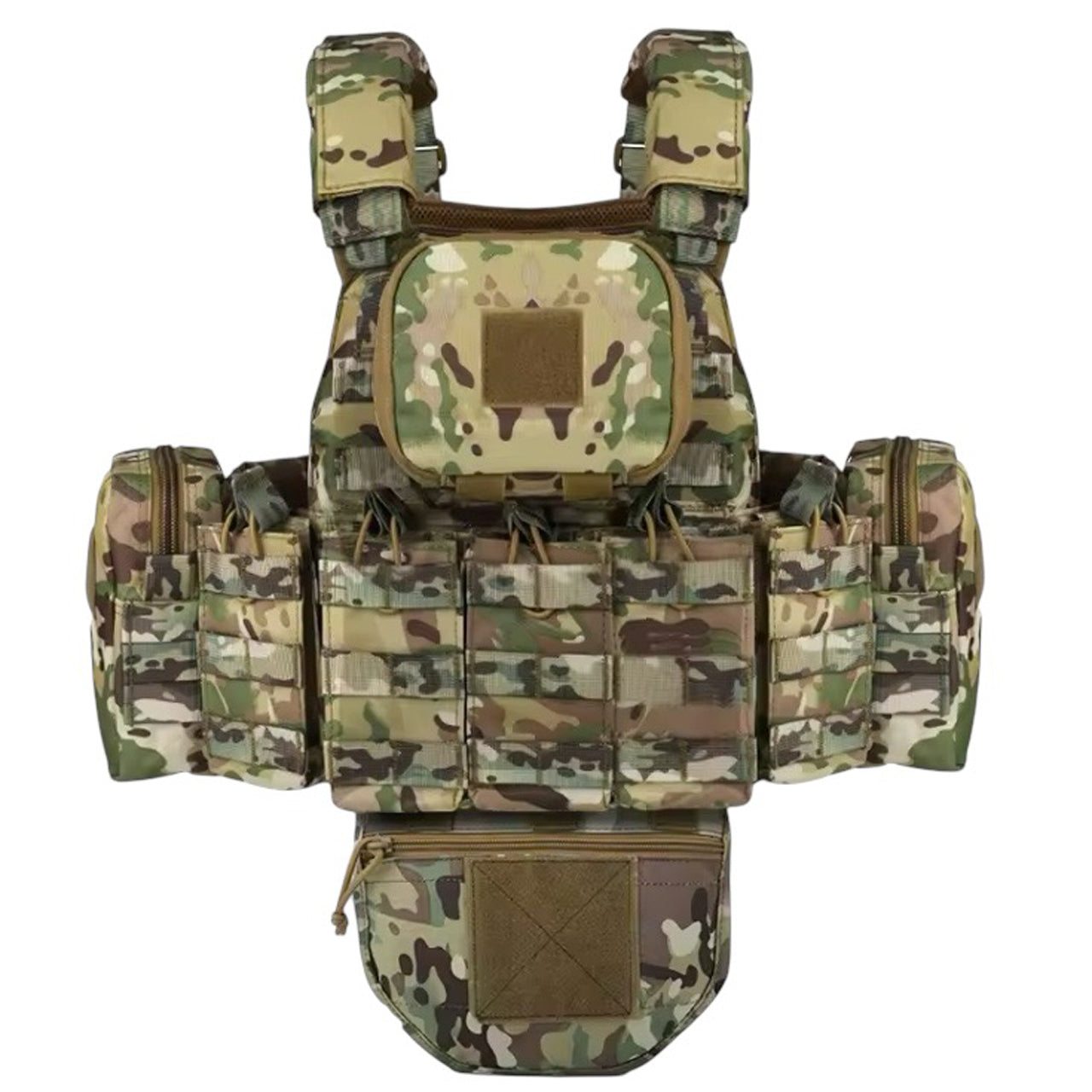  It boasts a high precision fabric and numerous pouches for storage, including a rear bladder carrier, two side pouches for flasks or other mid-sized items, a top admin pouch, 5 magazine pouches, and an under vest pouch for extra gear. www.moralepatches.com.au