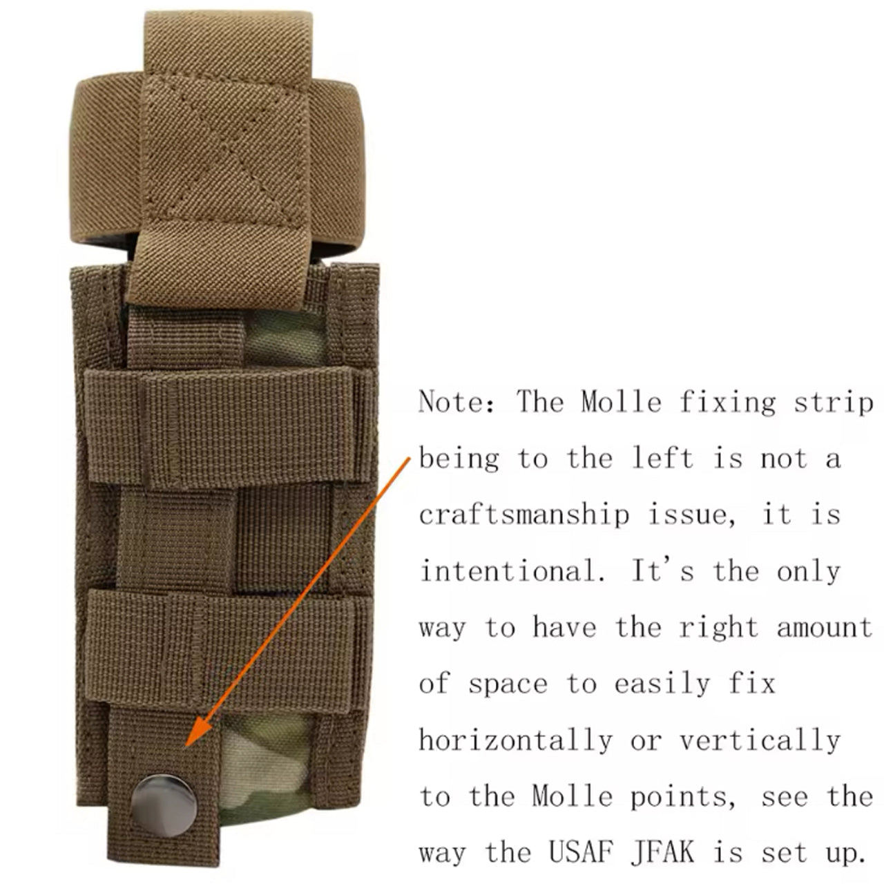 Secure your CAT-Tourniquet with this MOLLE system pouch! With the single MOLLE fastener, you’ll rapidly access the equipment you need in a pinch. Requires just one MOLLE loop - making it perfect for tactical gear. www.moralepatches.com.au