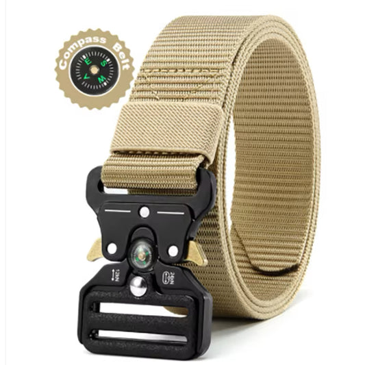 Discover the incredible Heavy Duty 3.8CM Buckle Belt With Tiny Compass. With its solid plastic buckle and sturdy nylon webbing, this military-inspired belt is a must-have for any adventure. Available in a length of 125cm and a width of 3.8cm, it's the perfect choice for all your outdoor needs. Don't miss out on this essential accessory! www.moralepatches.com.au