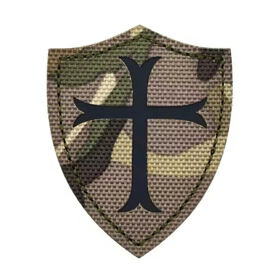 Get ready to take your tactical gear to the next level with the Shield Small Laser Cut Multicam Patch Hook &amp; Loop! Measuring 5x6.3cm, this patch easily attaches with its hook and loop backing, making it a convenient and essential accessory. Show off your unique and stylish look with the Shield Patch and elevate your tactical game today! www.moralepatches.com.au