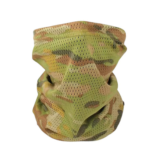 Made of Buff Mesh, the AMCU Buff Mesh IR Material Military Neck Gaiter - Stealth Ops Gear features a two-way elastic design for a snug fit and maximum comfort. www.moralepatches.com.au