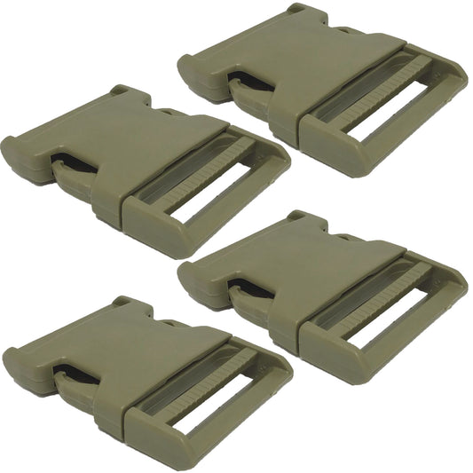 The ITW Fastex Side Release Buckle in Khaki is the go-to choice for tactical gear builders and equipment customizers. This 50mm pack of 4 delivers military-grade reliability with the iconic side-release mechanism trusted by professionals worldwide. Quick-deploy design means faster adjustments in the field. www.moraleapatches.com.au