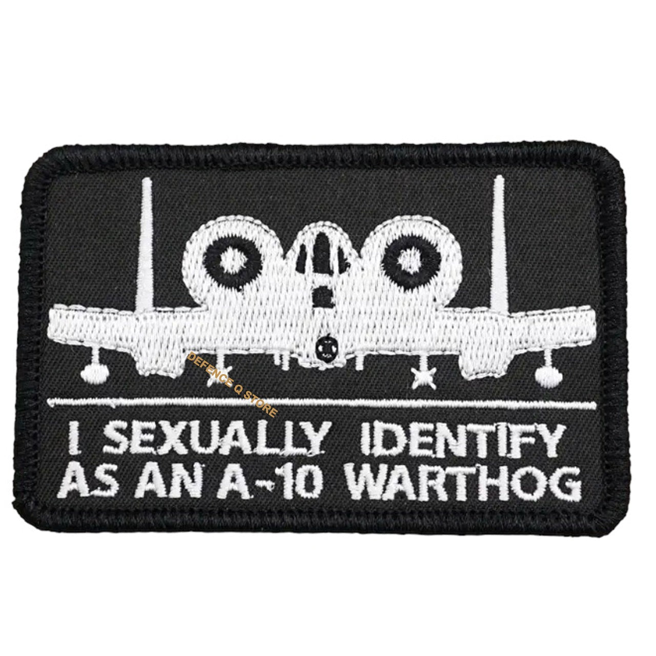 A-10 Warthog Embroidery Velcro Backed Morale Patch – Morale Patches ...