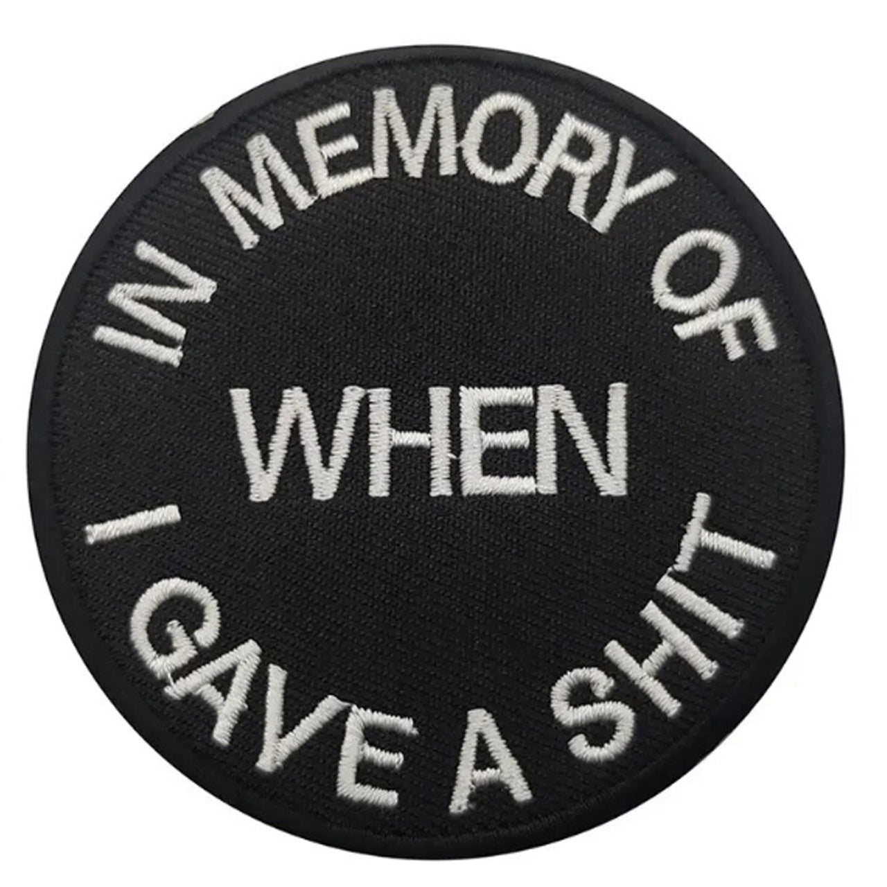 In Memory Of Embroidery Velcro Backed Morale Patch – Morale Patches ...