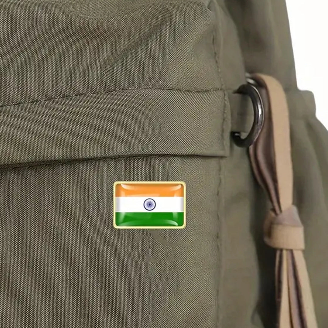 This gold-plated, enamel-filled lapel pin allows you to proudly display the India flag while honouring all those who have served or are currently serving in all theatres of war and peacekeeping efforts. Featuring the India Flag, it symbolises both national pride and remembrance. www.moralepatches.com.au