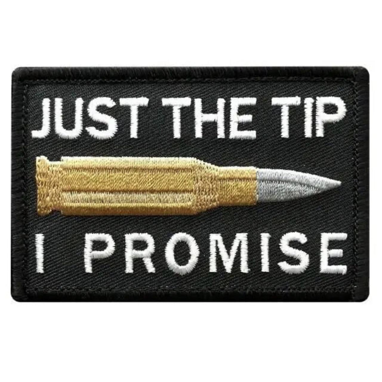 Experience the power and impact of Just The Tip's Velcro Backed Patch in a compact 8x5cm size. Don't underestimate the potential of this patch - it's the perfect addition to any outfit or accessory. Order now and discover the endless possibilities! www.moralepatches.com.au