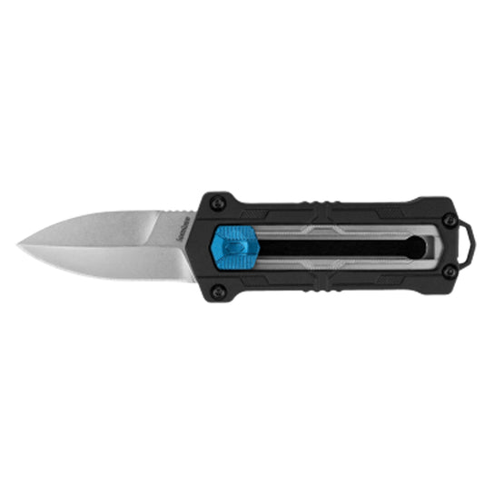 The Kapsule is easy to cut with, easy to carry, and easy on the eyes. Designed by Jens Ansø, this unique Kershaw opens with an out-the-front, manual sliding mechanism, securing the blade with a button lock. www.moralepatches.com.au