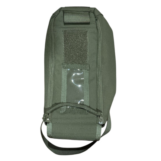 The Kilo Medic compartment pouch is designed to keep your medical supplies/gear organised and readily accessible in your pack when treating a patient. The pouch has centre Velcro hook strip on the rear to attach to a Velcro loop surface providing further modularity and customisation of your equipment for each mission. The pouch itself can hold various supplies such as IV access, airway or extra bandages and tourniquets. The pouch will collapse down to reduce bulk when empty. www.moralepatches.com.au
