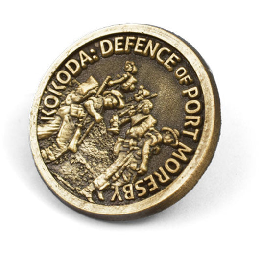 The Port Moresby Lapel Pin is a must-have for history enthusiasts and collectors. Crafted with precision, it features a durable butterfly pin that ensures secure attachment. The pin is presented on a sturdy card, providing historic details that add to its significance. www.moralepatches.com.au